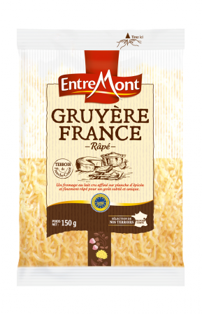 Gruyère France PGI grated Entremont 